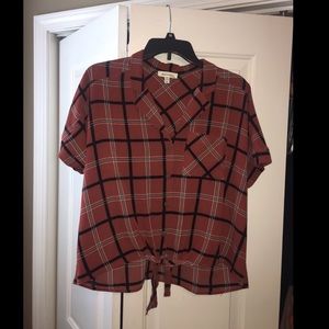 Cute Indie Button-Down Top w/ Collar